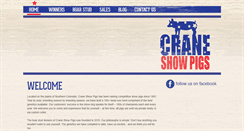 Desktop Screenshot of craneshowpigs.com